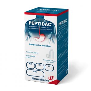 Peptidac® Alginate De Sodium, Bicarbonate De Sodium (Sirop